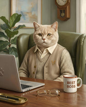 Load image into Gallery viewer, The Tech Visionary - pet portrait home office