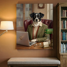 Load image into Gallery viewer, The Senior Partner - custom pet portrait office decor