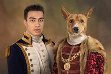 Load image into Gallery viewer, A portrait of a Man with Pets with a wide choice of attire