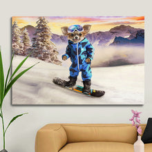 Load image into Gallery viewer, Snowboard male pet portrait - PopArtYouShop