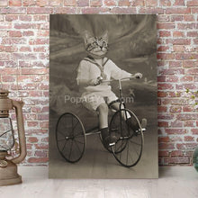 Load image into Gallery viewer, A tricycle retro pet portrait