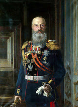 Load image into Gallery viewer, The portrait shows a man dressed in a royal costume with medals and epaulets