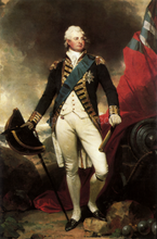 Load image into Gallery viewer, The portrait shows a man with white hair standing near the flag dressed in renaissance regal attire
