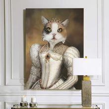 Load image into Gallery viewer, The Pearled Lady - custom cat canvas
