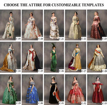 Load image into Gallery viewer, The fifth Universal family template for any family combination portrait