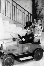 Load image into Gallery viewer, Chief and his lady retro pet portrait