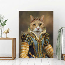 Load image into Gallery viewer, The Sapphire Queen - custom cat canvas