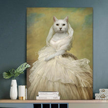 Load image into Gallery viewer, The White Princess - custom cat canvas