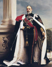 Load image into Gallery viewer, The portrait shows an elderly man dressed in royal clothes