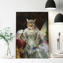 Load image into Gallery viewer, The Emerald Queen - custom cat canvas