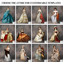 Load image into Gallery viewer, The sixth Universal family template for any family combination portrait