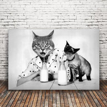 Load image into Gallery viewer, Milk lovers retro pet portrait