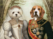 Load image into Gallery viewer, The portrait shows the wedding of two dogs