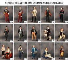 Load image into Gallery viewer, The sixth Universal family template for any family combination portrait