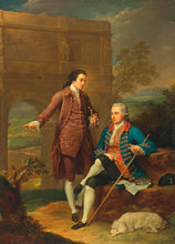 Load image into Gallery viewer, Portrait of two Gentlemen before the Arch of Constantine in Rome group of men portrait