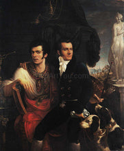 Load image into Gallery viewer, The painter and his brother group of men portrait