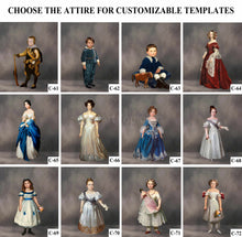 Load image into Gallery viewer, The second Universal family template for any family combination portrait