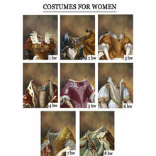 Load image into Gallery viewer, A portrait of a Woman with Pets with a wide choice of attire