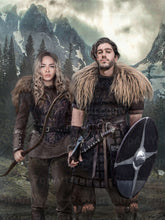 Load image into Gallery viewer, Viking couple portrait PopArtYou