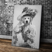 Load image into Gallery viewer, Lady in lace retro pet portrait