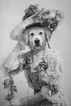 Load image into Gallery viewer, Lady in lace retro pet portrait