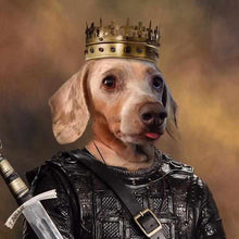 Load image into Gallery viewer, The Warrior male pet portrait