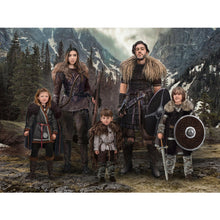Load image into Gallery viewer, Viking family template for any family combination portrait