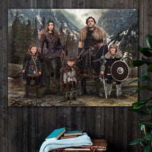 Load image into Gallery viewer, Viking family template for any family combination portrait