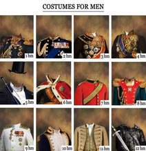 Load image into Gallery viewer, A portrait of a Couple with Pets with a wide choice of attire