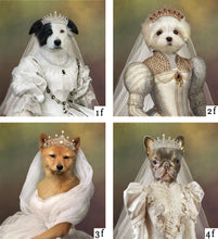 Load image into Gallery viewer, Pets Wedding two pets portrait