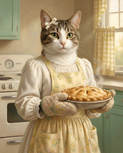 Load image into Gallery viewer, Pet with Apple pie - custom portrait
