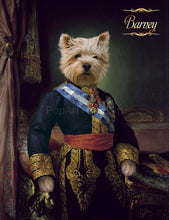 Load image into Gallery viewer, Count of Molina male pet portrait
