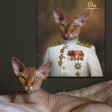 Load image into Gallery viewer, The Soldier male cat portrait
