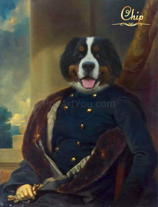 The Painter male pet portrait