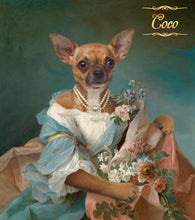 Load image into Gallery viewer, Lady Amelia female pet portrait
