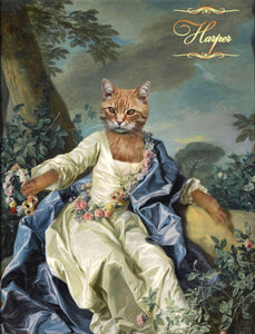 Comtesse Marie female cat portrait