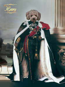 His Majesty the King male pet portrait