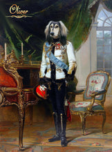 Load image into Gallery viewer, The Tsar male pet portrait
