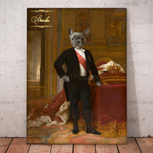 Load image into Gallery viewer, Napoleon III male pet portrait
