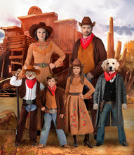 Load image into Gallery viewer, Wild West family portrait #1 - Any family combination
