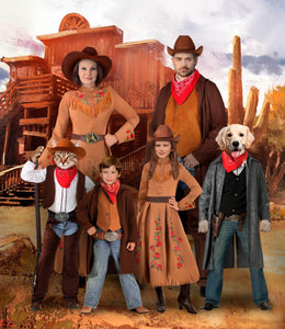 Wild West family portrait #1 - Any family combination
