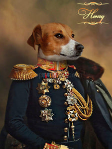 The General male pet portrait