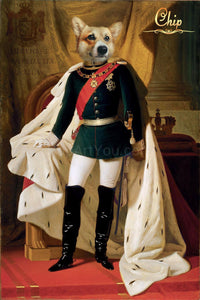 Ferdinand von Piloty male pet portrait