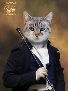 The Ambassador - custom cat portrait