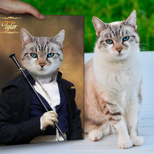 Load image into Gallery viewer, The Ambassador - custom cat portrait

