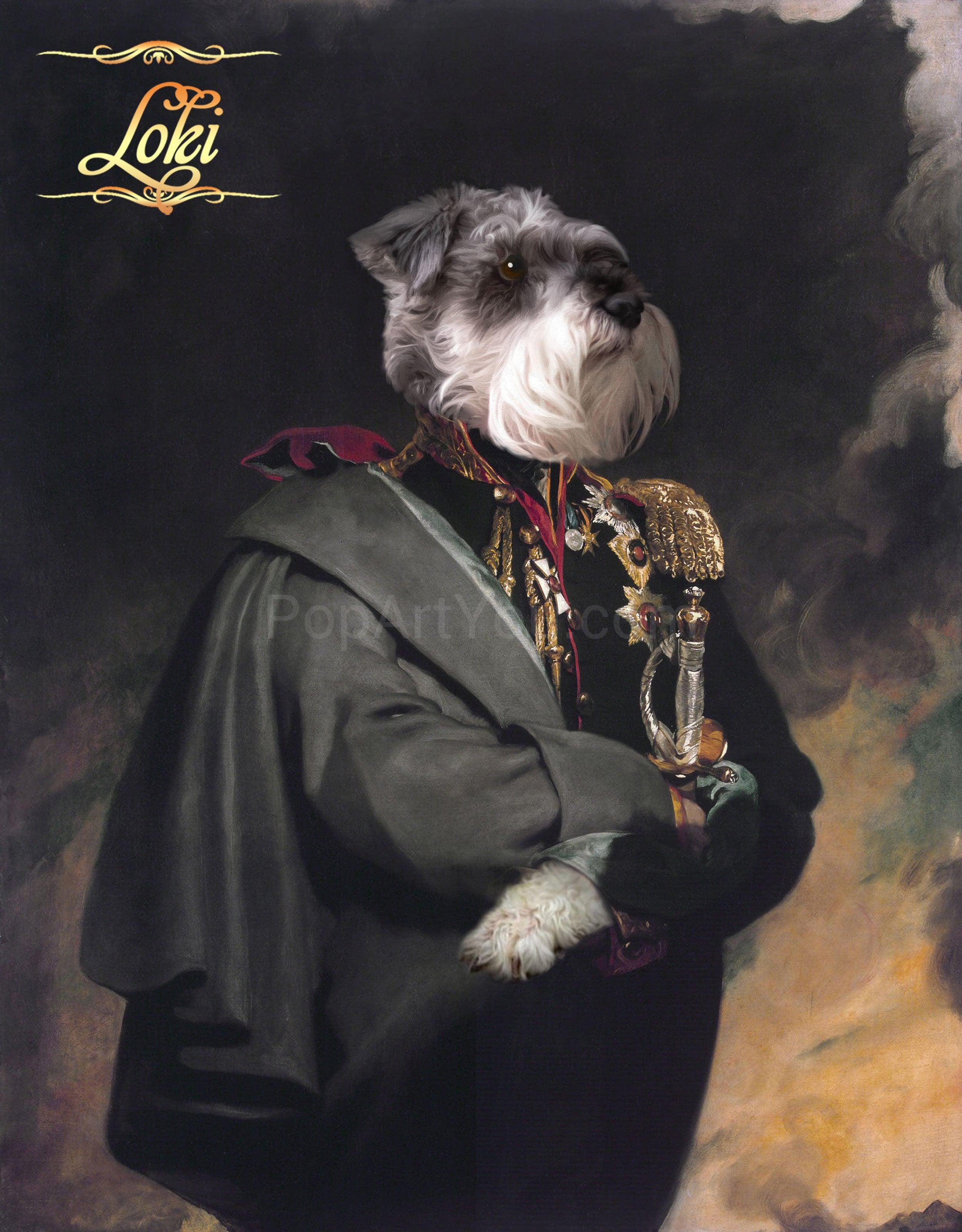 The Senator male pet portrait