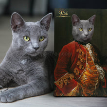 Load image into Gallery viewer, The French naturalist male cat portrait
