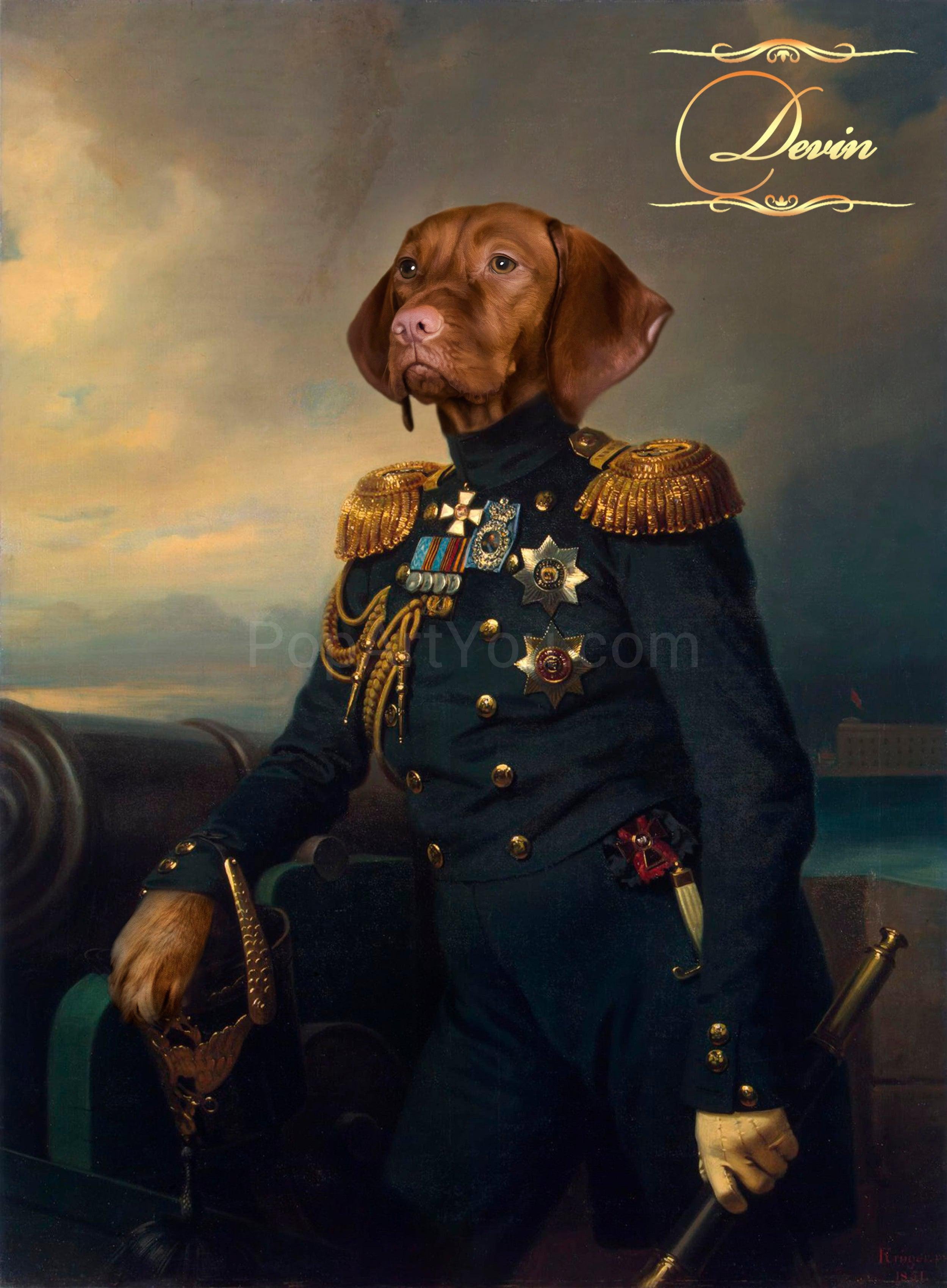 The Grand duke male pet portrait