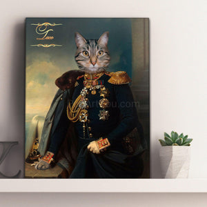 The General-diplomat male cat portrait