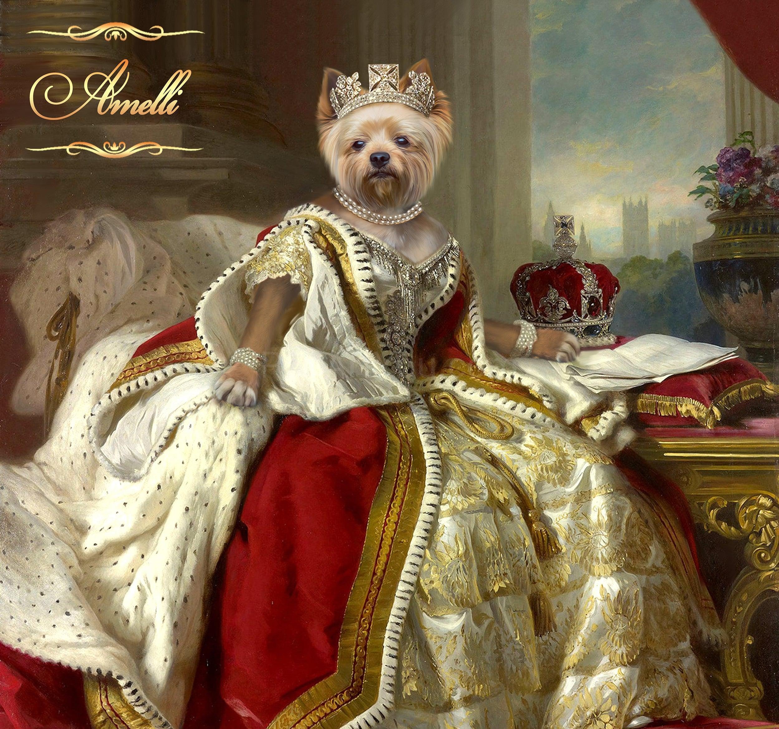 Queen Victoria female pet portrait